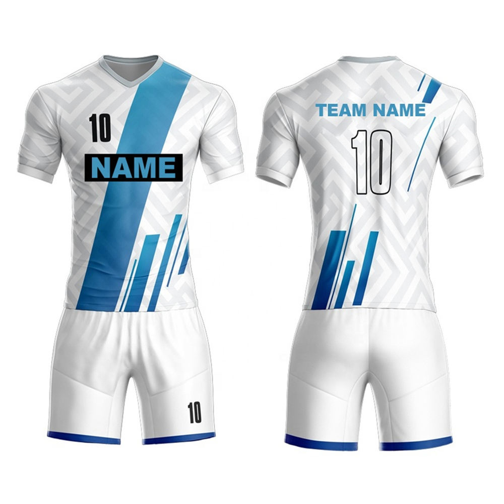 National Apparels 2024 Latest Design Soccer Uniform Set New Arrival Team Name Men Soccer Sports Football Uniforms For Sale